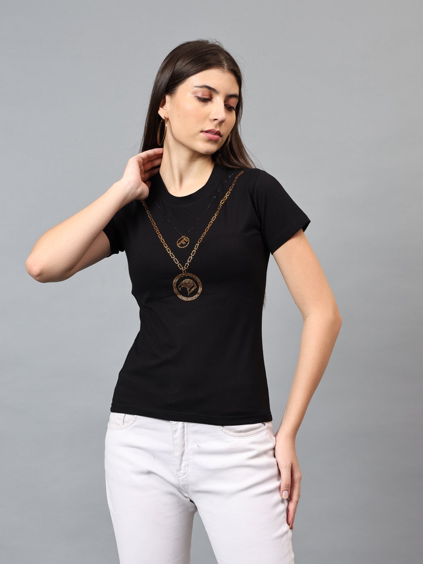 Women Luxury Cotton T-Shirts (FLOCK)