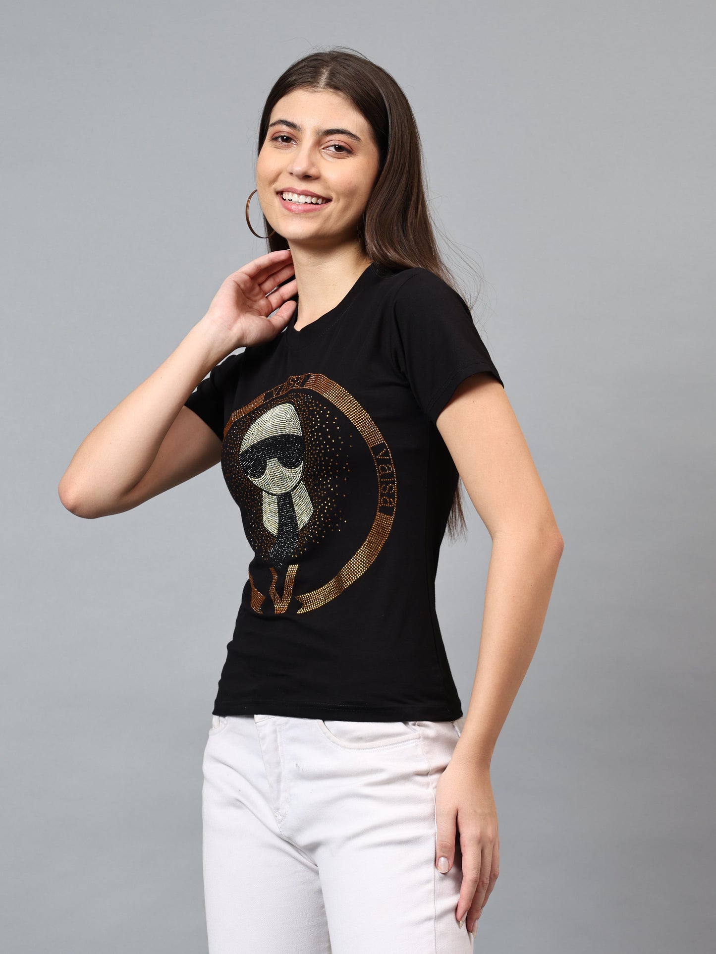 Women Luxury Cotton T-Shirts (TIE)