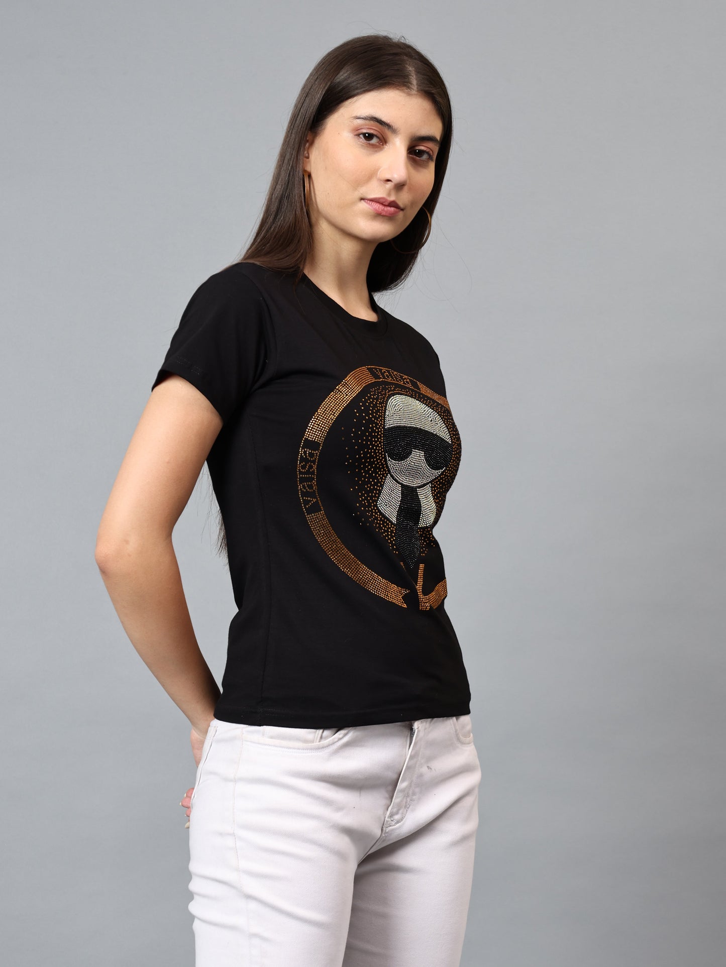 Women Luxury Cotton T-Shirts (TIE)