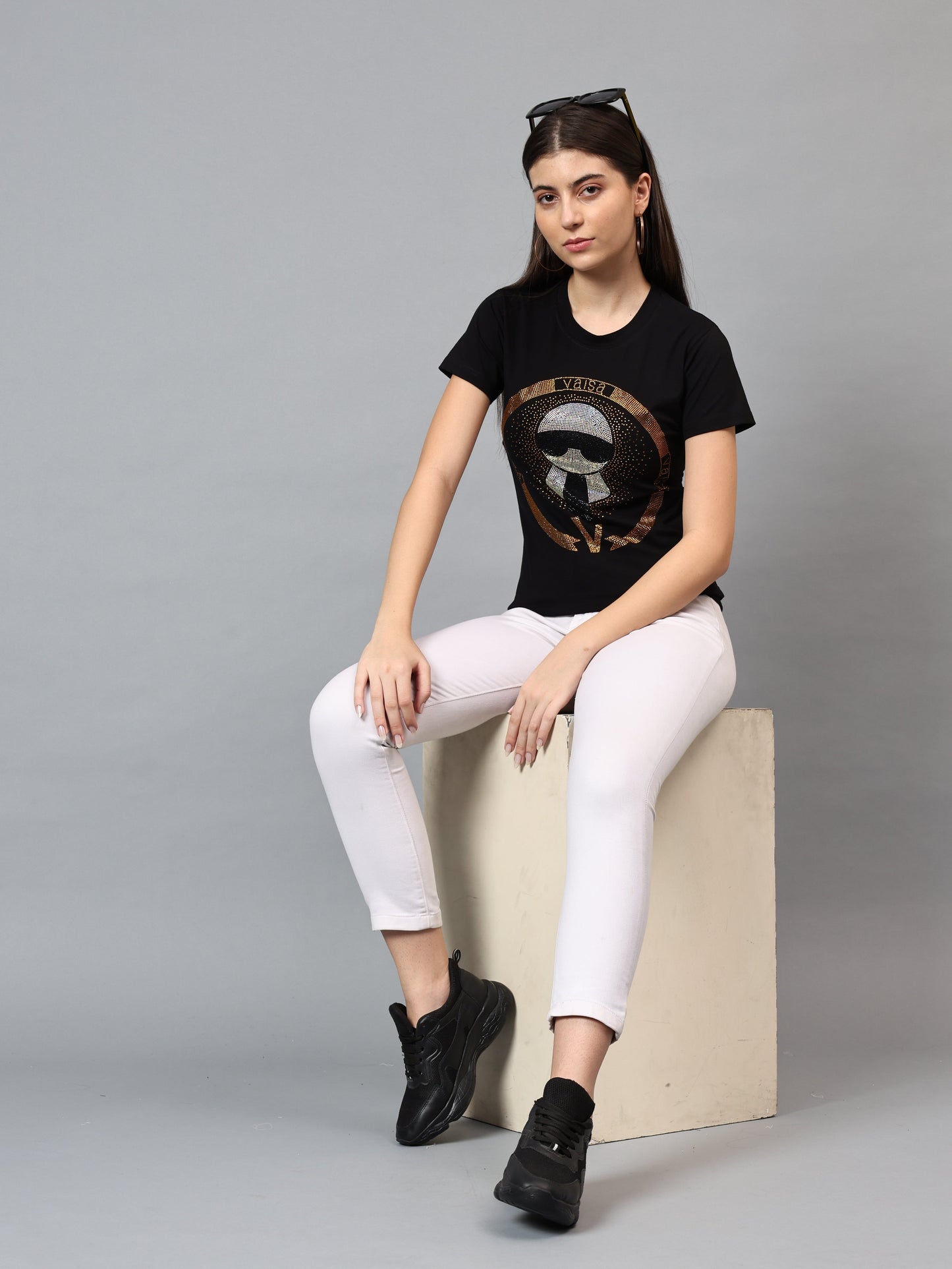 Women Luxury Cotton T-Shirts (TIE)