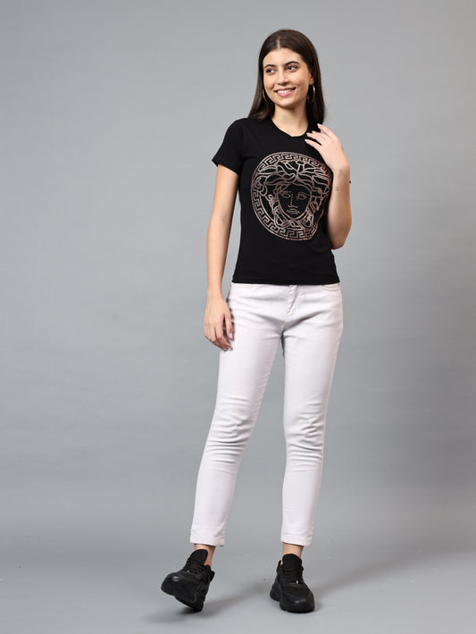 Women Luxury Cotton T-Shirts (QUEEN)