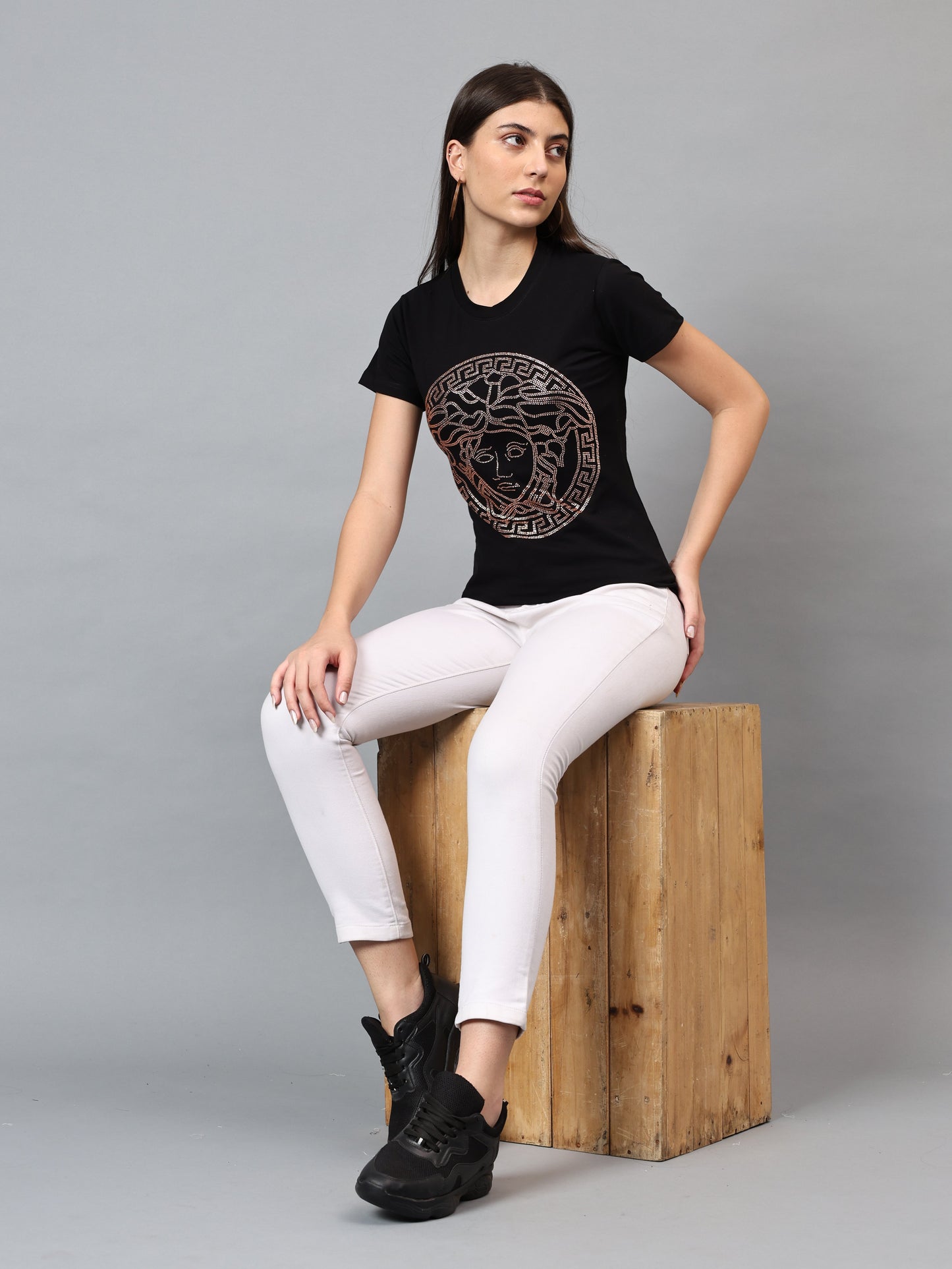 Women Luxury Cotton T-Shirts (QUEEN)