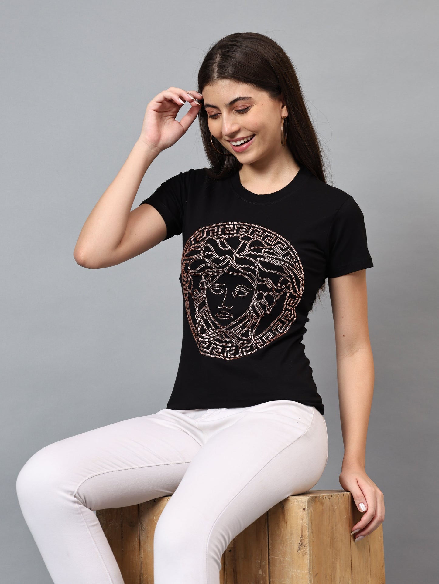 Women Luxury Cotton T-Shirts (QUEEN)