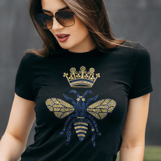 Women Luxury Cotton T-Shirts (BUTTERFLY)